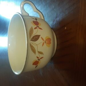 Vintag Hall china tea cup floral and leaves single